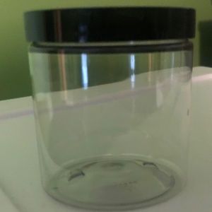 Plastic 8 ounce jars with lid